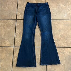 No Boundaries Deep Blue Flare Jeans